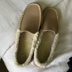 NWOB ROTHY'S Women's Merino Wool Blend Knit Slip-on Moccasins Slippers Size